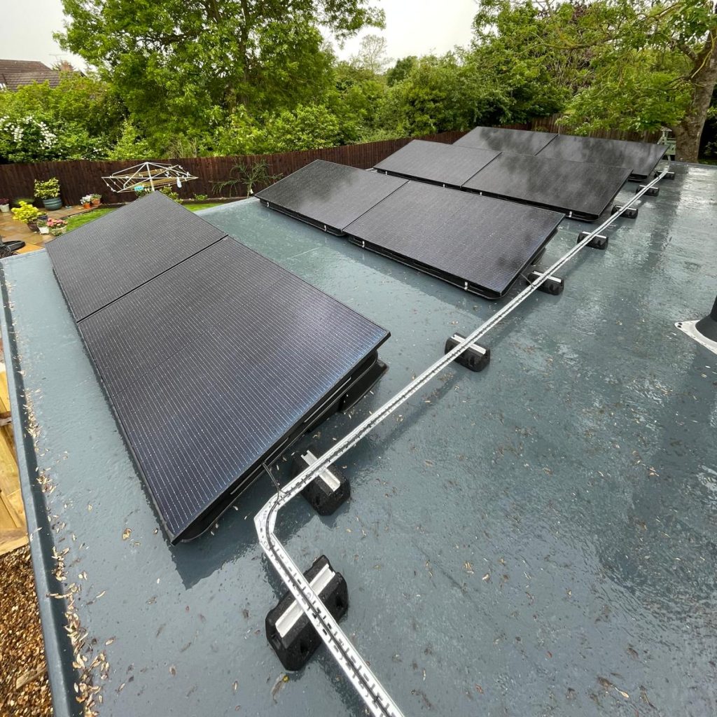 Flat roof solar panels in suffolk
